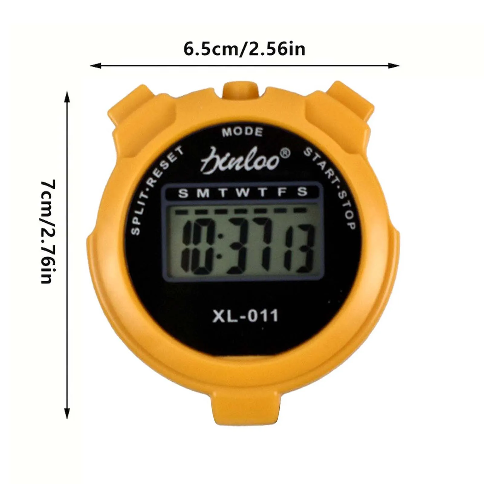 ساعة توقيت للياقة البدنية الرياضية مع وظيفة التوقف وإعادة التشغيل، تصميم العد التنازلي مناسبة للسباحة واللياقة البدنية للمدربين