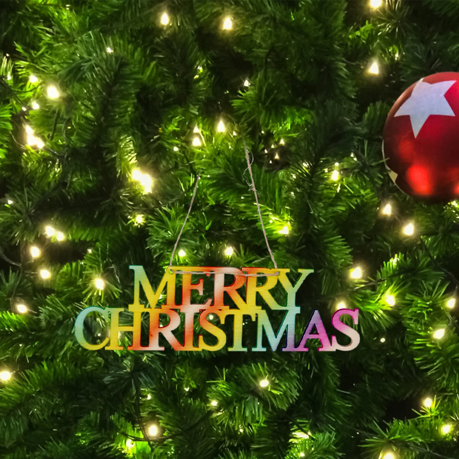 

10Pcs Christmas Wooden Cutouts Unfinished DIY Merry Christmas Slices for Home Tree Decorations Craft Supplies Blank Wood Slices,