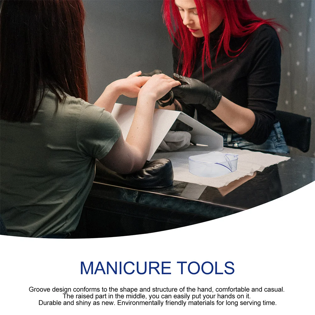 2 قطعة أطباق نقع مانيكير عالية الجودة أداة نقع الأظافر من الأكريليك لتليين البشرة في صالون المنزل استخدام وعاء مانيكير تمرغ #3