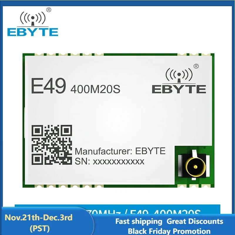 CMT2300A Wireless Modules 433MHz EBYTE E49-400M20S 20dBm Cost-effective Long Range Wireless Data Transmission SPI Module