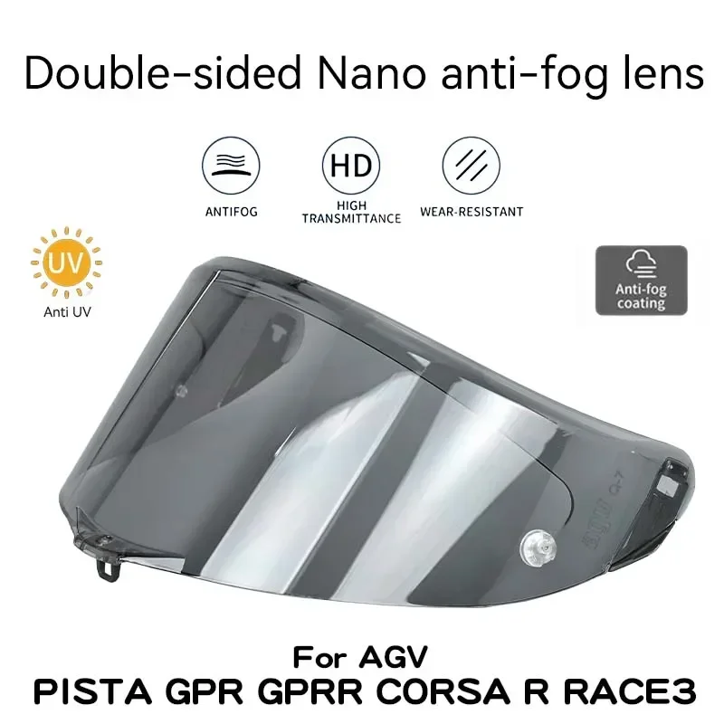 

Козырек для шлема AGV PISTA GPR GPRR CORSA R RACE 3, двухсторонний противотуманный чехол для мотоцикла с нанопокрытием, аксессуары для мотоцикла