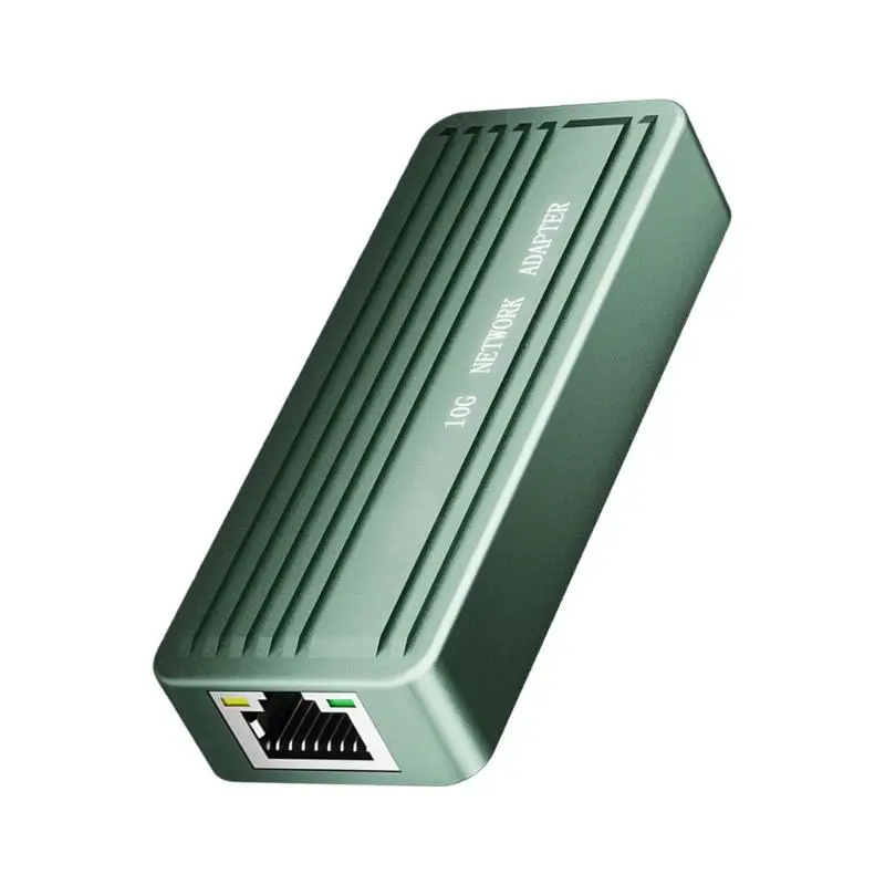 Y1UB محولات شبكات الأسلاك USB C إلى RJ45 10Gbps الألومنيوم المحمولة جيجابت إيثرنت محول المقابس اللعب #4