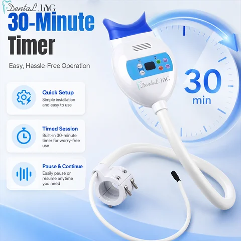 8 LEDS Dental Cold Light Lamp Teeth Whitening Machine Dental Bleaching Lamp Table Type Blue Color Light Dentistry Instrument