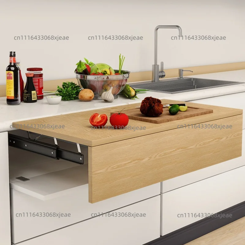 Rail coulissant invisible escamotable, support latéral extensible pour bureau, accessoire de rail de guidage allongé, coulisse de table à manger relevable pour bureau.