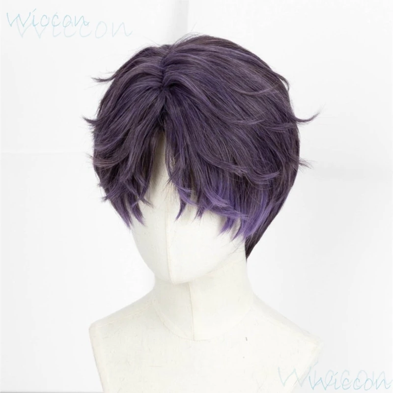 Rafayel Mo Game Love and Deepspace Cosplay Wig Mermaid Artist Pisces Cosplay role play Purple Wig Cosplay Prop Party for Men