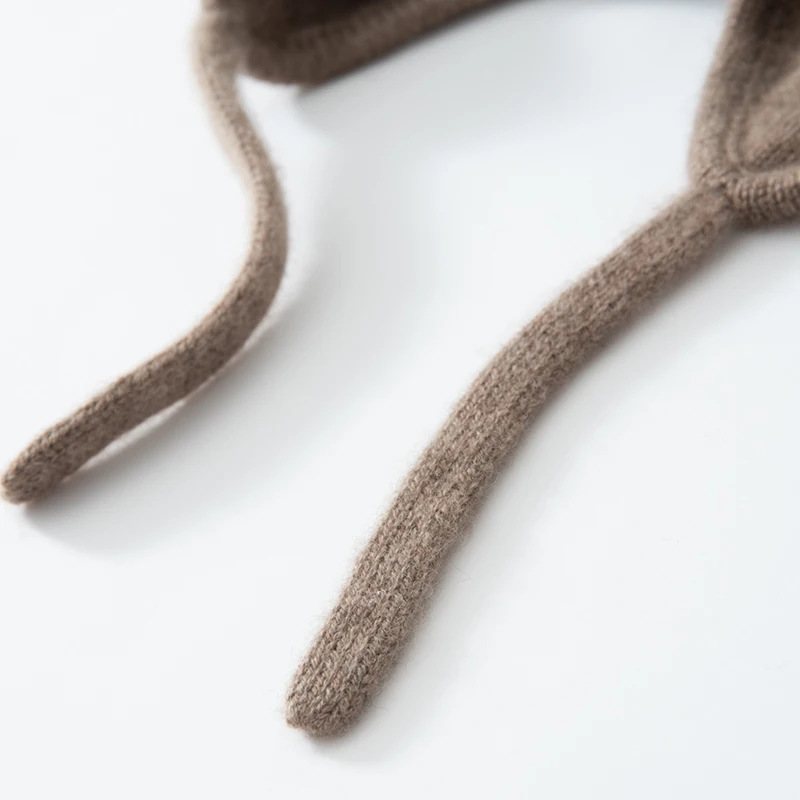 Hohe Qualität Winter Frauen Kaschmir Hüte Mode Im Freien Warm Halten Ohr Caps Solide Strick Beanie Russische Hut Weibliche Bomber Hüte – Detail 21