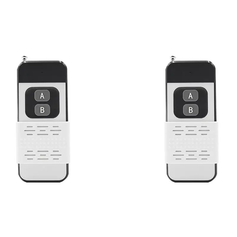 

【PUBLICITY】2X 433Mhz Wireless Remote Control 2 Buttons 1000M Transmitter For Light/ Gate /Garage Door/Motor Controller