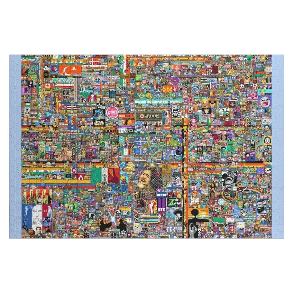 

r/Place the full 8K version (Cleaned) Jigsaw Puzzle Wooden Decor Paintings Personalized Name Personalised Toys Puzzle