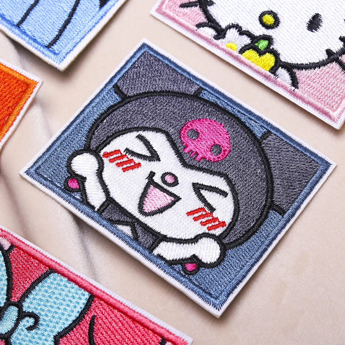 Hot Cat Embroidery Patches For Clothing Kawaii Anime Patches For Clothes DIY Iron on Patch On Clothes Stickers - view 3