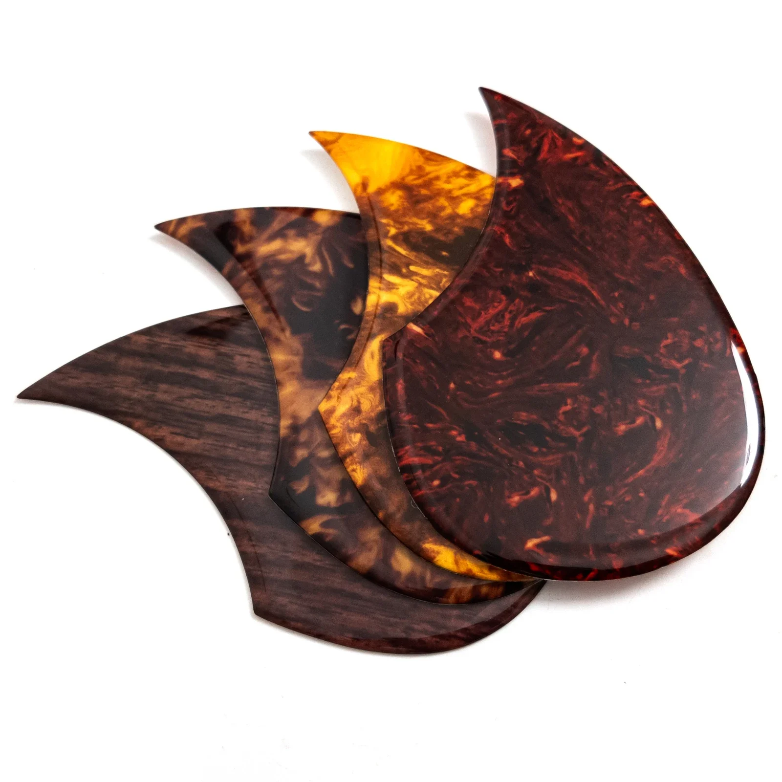 

Thick 2mm Acoustic Guitar Pickguard for OM 38-41 Inch, Self-Adhesive Scratch Protection Plate