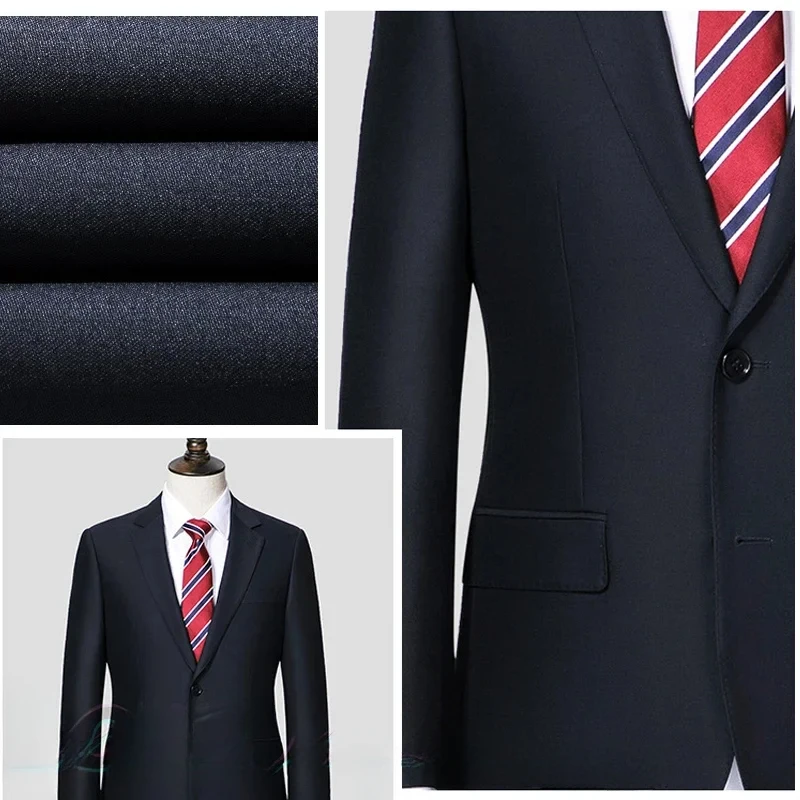 Men's Premium Suit -Business Suit, Professional Formal Wear, Ideal for Work and Weddings,50% Wool,Customizable Fit with 20 Sizes