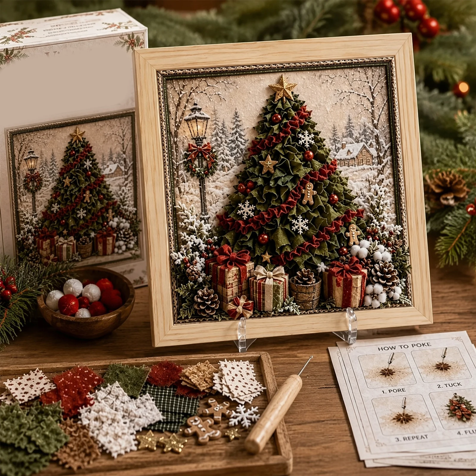 Kerstdecoratie voor het huis, - Embroidery Xmas Ornaments recensie en prijs