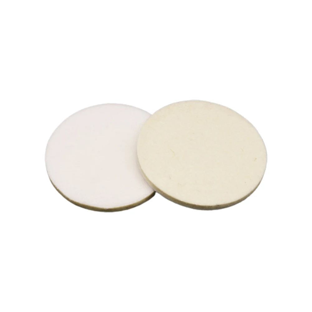 2pcs 1/2/3/4/5/6/7 Inch Polishing Pads Wool Felt Polishing Pad Wheel Backing Pad For Car Glass Stainless Steel Polish