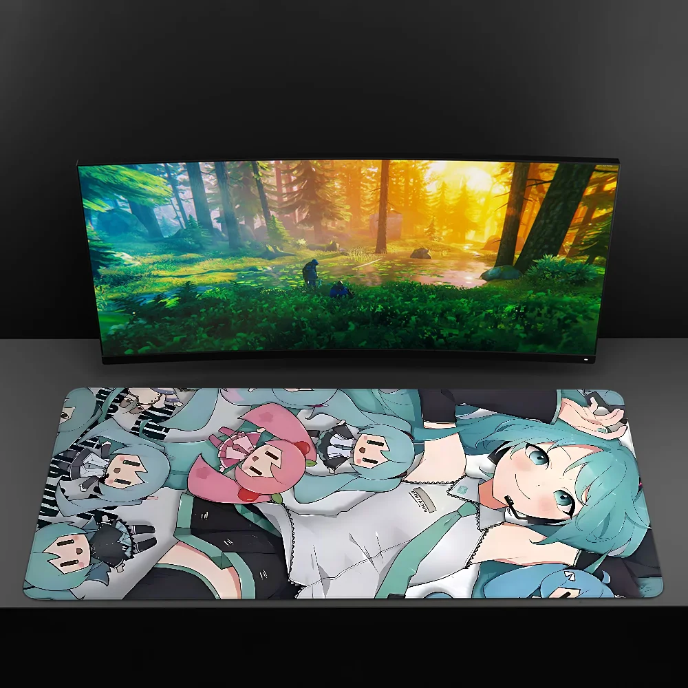 H-Hatsune M-Miku Mousepad Mousepad Novidades Grande Gaming Mousepad L XL XXL Gamer Mouse Pad Tamanho Para Teclados Tapete