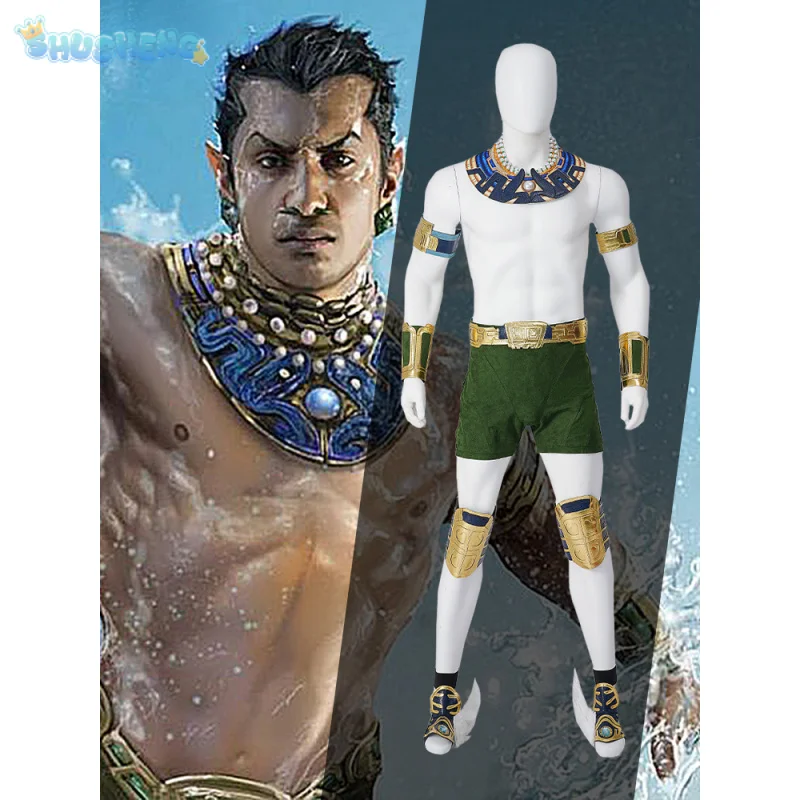 Movie Panther 2 Wakanda Forever Black Namor McKenzie Cosplay Sub-Mariner Costume Men Fantasia Battle Costume Halloween outfit