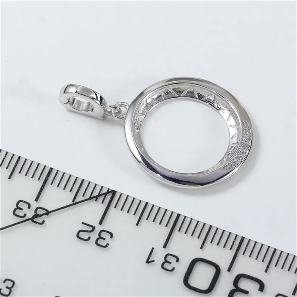 

Подвеска из стерлингового серебра 925 пробы с жемчугом, DIY пустая ободок, чашка, ювелирные изделия для рукоделия, фурнитура для подвески с полыми зубцами