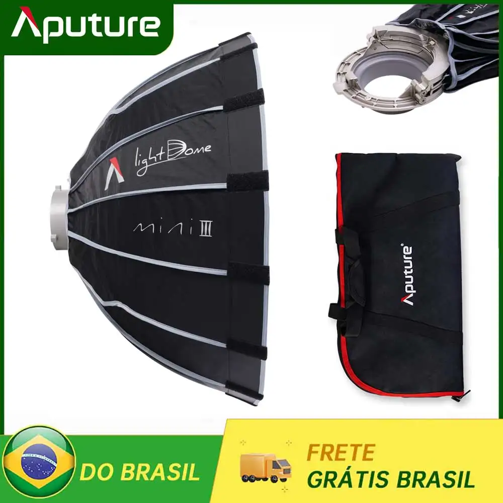 【Do Brasil】Aputure Light Dome Mini III Deep Octagon Bowens Mount Softbox with Grid for Aputure 300C 150C 200X S 60x S 600x Pro