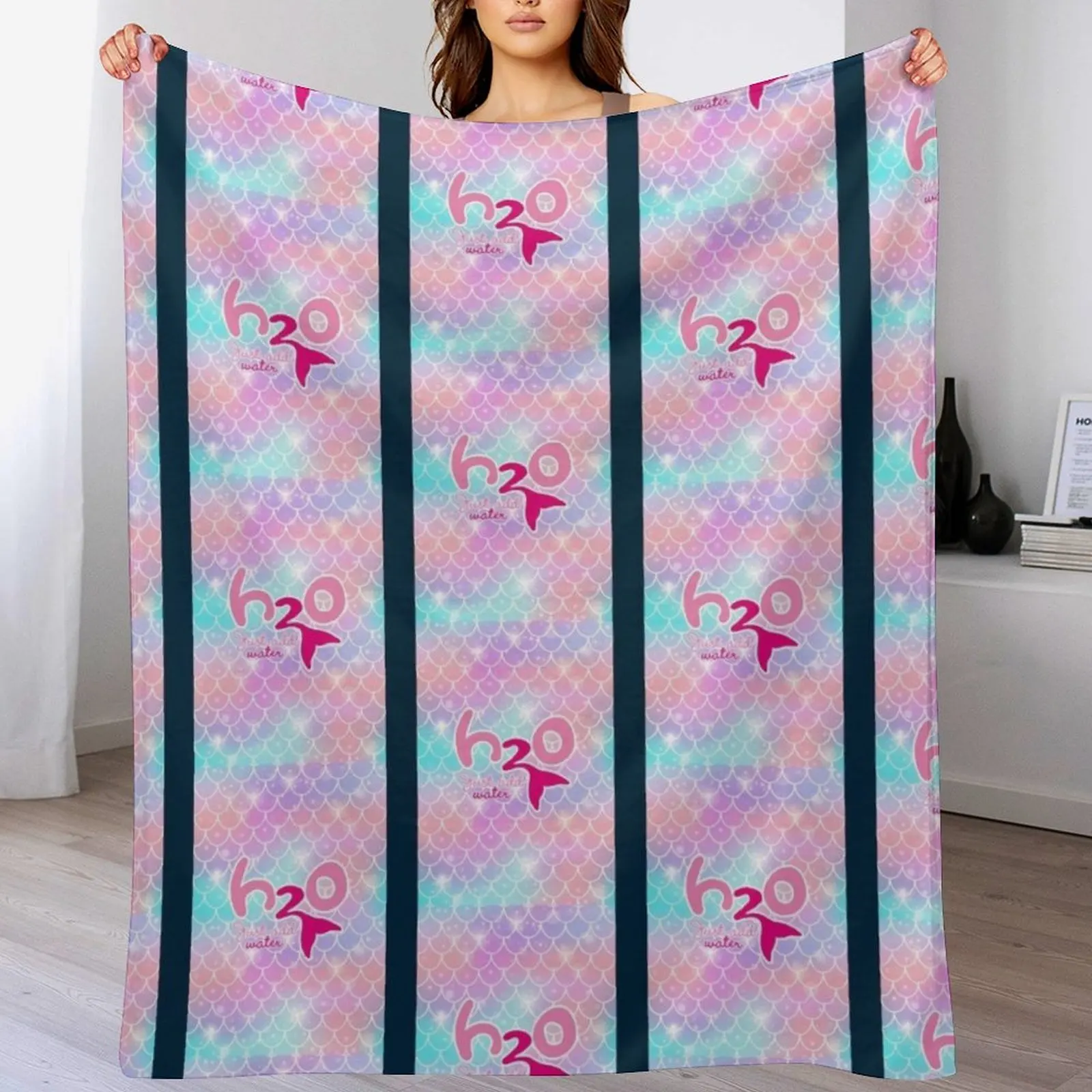 

H2O Just Add Water Throw Blanket All Weather Soft Throw Blanket for Sofa