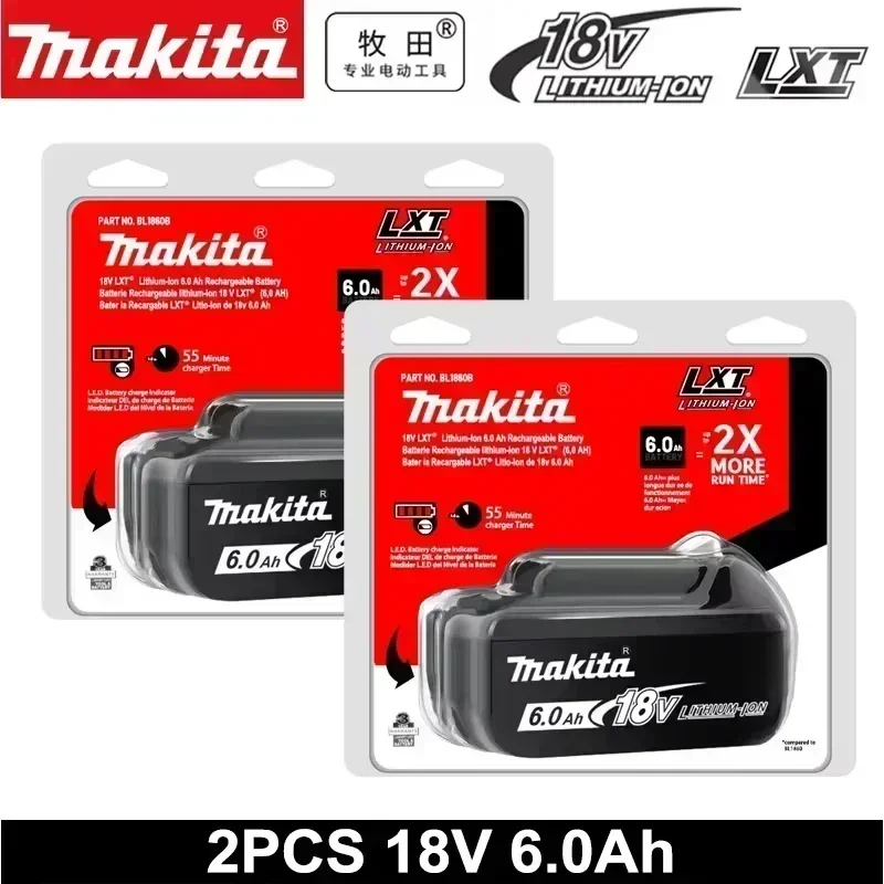 2026 Authentieke Makita 9000mAh accu, populaire 18v gereedschapsaccu, vervangbaar voor DHR202 DJV182 DDF487 DTW700 DGA404 DTD173