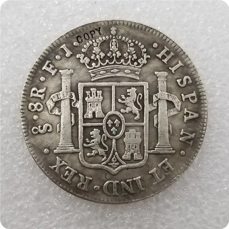 1813 Spanish 8 Reales Copy  commemorative coins-replica coins medal coins collectibles Challenge Pocket Coins Christmas Gifts