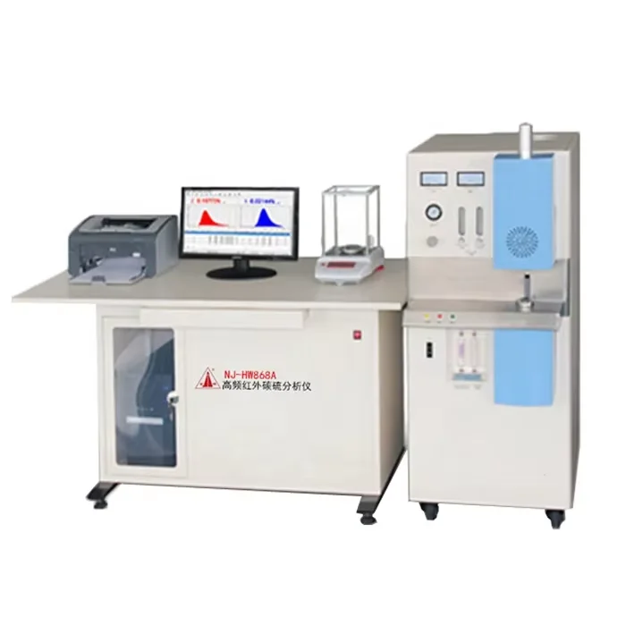 Lithium battery High frequency infrared carbon sulfur analyzer Lab Equipment for metals cement ore glass ceramics analysis