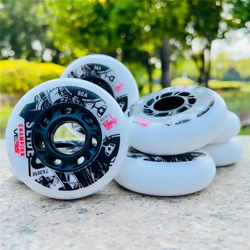 [72mm 76mm 80mm] Slide Skating wheel with 90A Hardness, Blue Purple Pink Durable PU small frosted surface