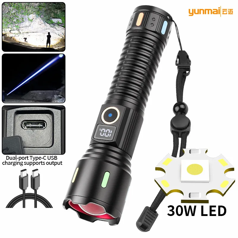 Dual-Head White Laser System - Ultra Beam & Flood Light , Power Display & Glow Strips for Command, Search & Rescue Operations