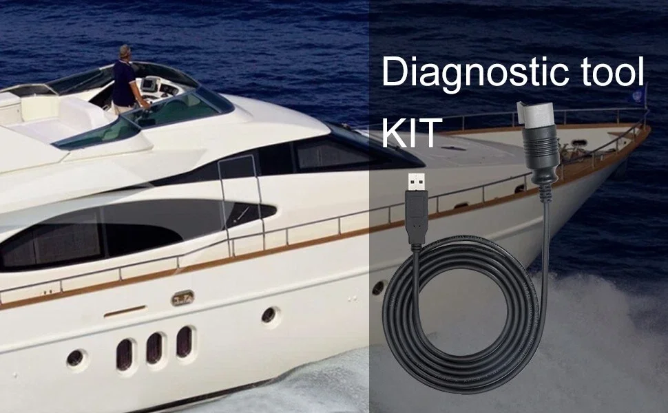 USB Diagnostic tool KIT with Chip SL CP2102 for Evinrude E-tec/Ficht outboard boat marine