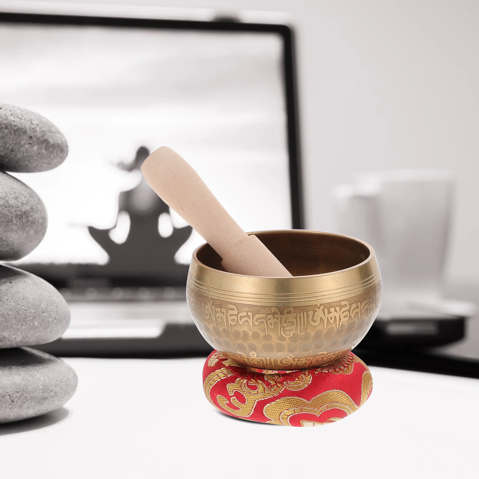 

Music Bowl Tibetan Meditation Bowls Mini Meditative Yoga Sound Pray Chimes