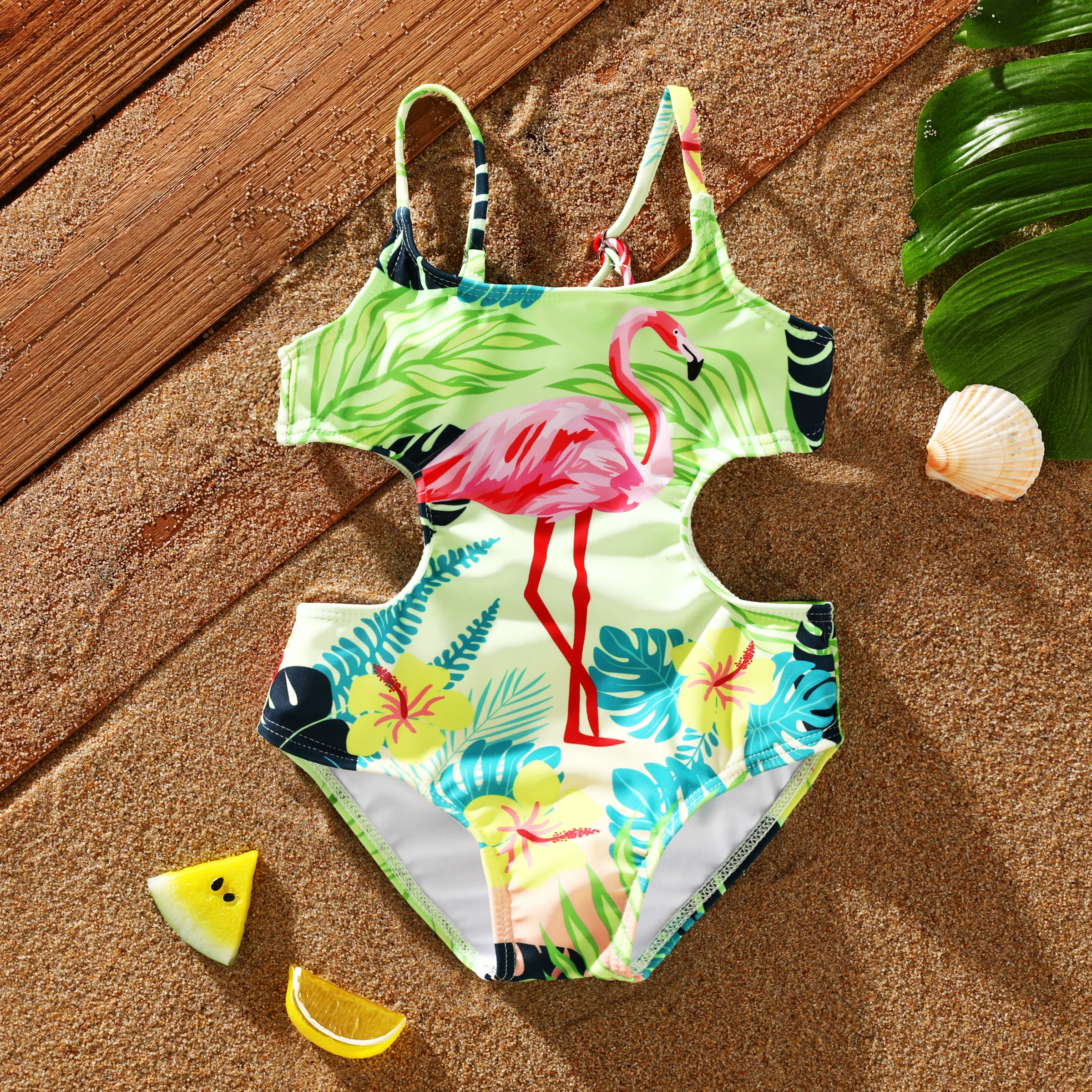 

PatPat Bohemia Animal Pattern Flamingo Swimsuit for Toddler Girls (1pc) - Hanging Strap