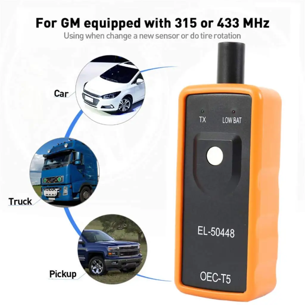 EL-50448 TPMS OEC-T5 مستشعر مراقبة ضغط الإطارات EL 50448 TPMS لأداة إعادة تعيين G-M/Opel EL50448 اختبار ميكانيكي شحن مجاني