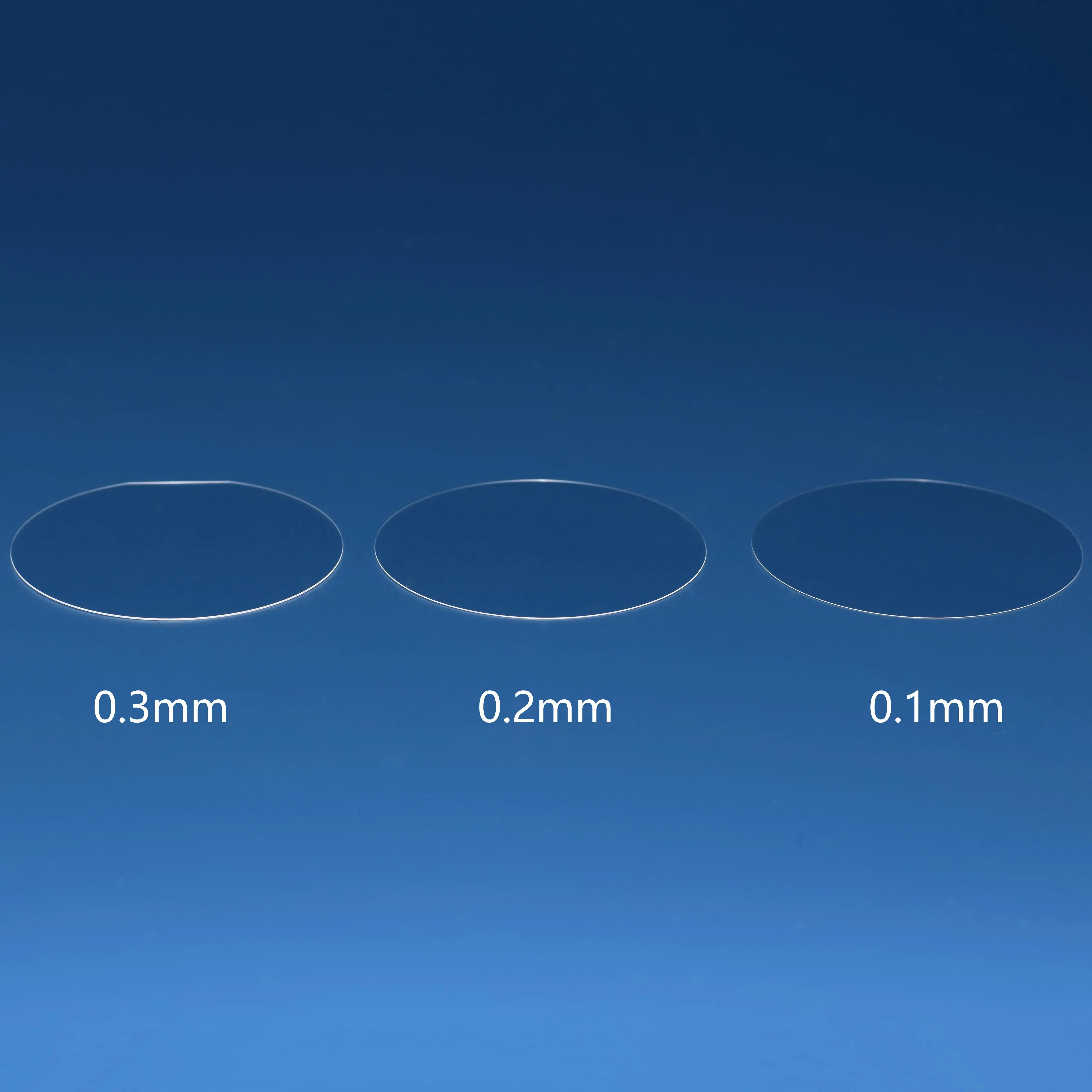 

2inch 50.8mm Sapphire Glass Plate Sheet Thick 0.1/0.2/0.5mm Transparent Single Crystal Al2O3 Wafer Optical Window lens