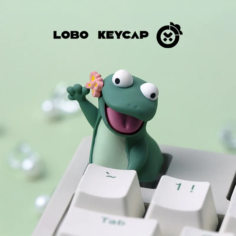 Lobo Keycap Cute Lizard Anime Movie Resin Replace Esc 3d Keycap Custom Handmade For Mechanical Keyboard Personalized Decoration - view 2