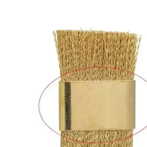 

Dental Bur Cleaning Brass Wire Brush Nail Drill Bits Cleaning Brush Copper Wire Brushes Files Stand Cleaning Tool Gold Dentisty