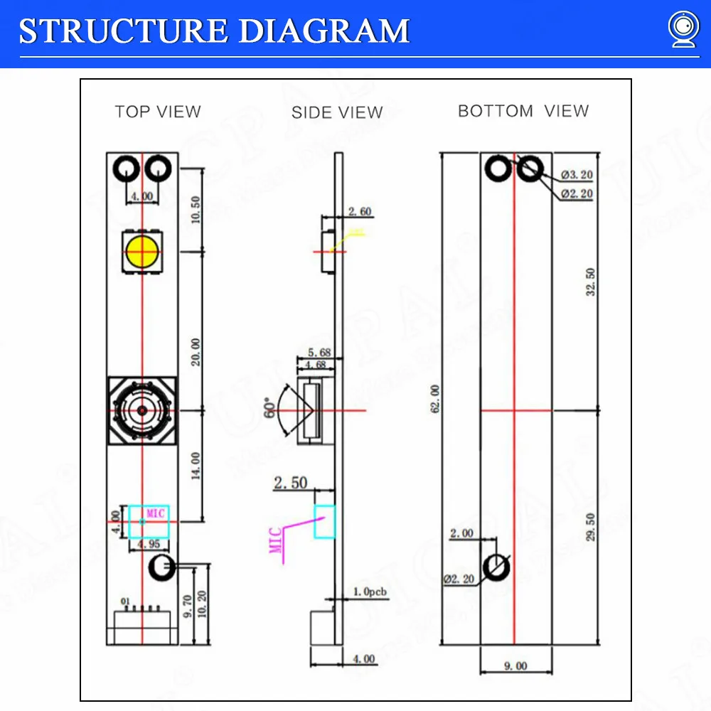 USB Board for OV5640 Camera Module  HD 5 Million Pixel Auto Focus AF FF 60 100 160 Degree Free Driver USB Camera for Laptop