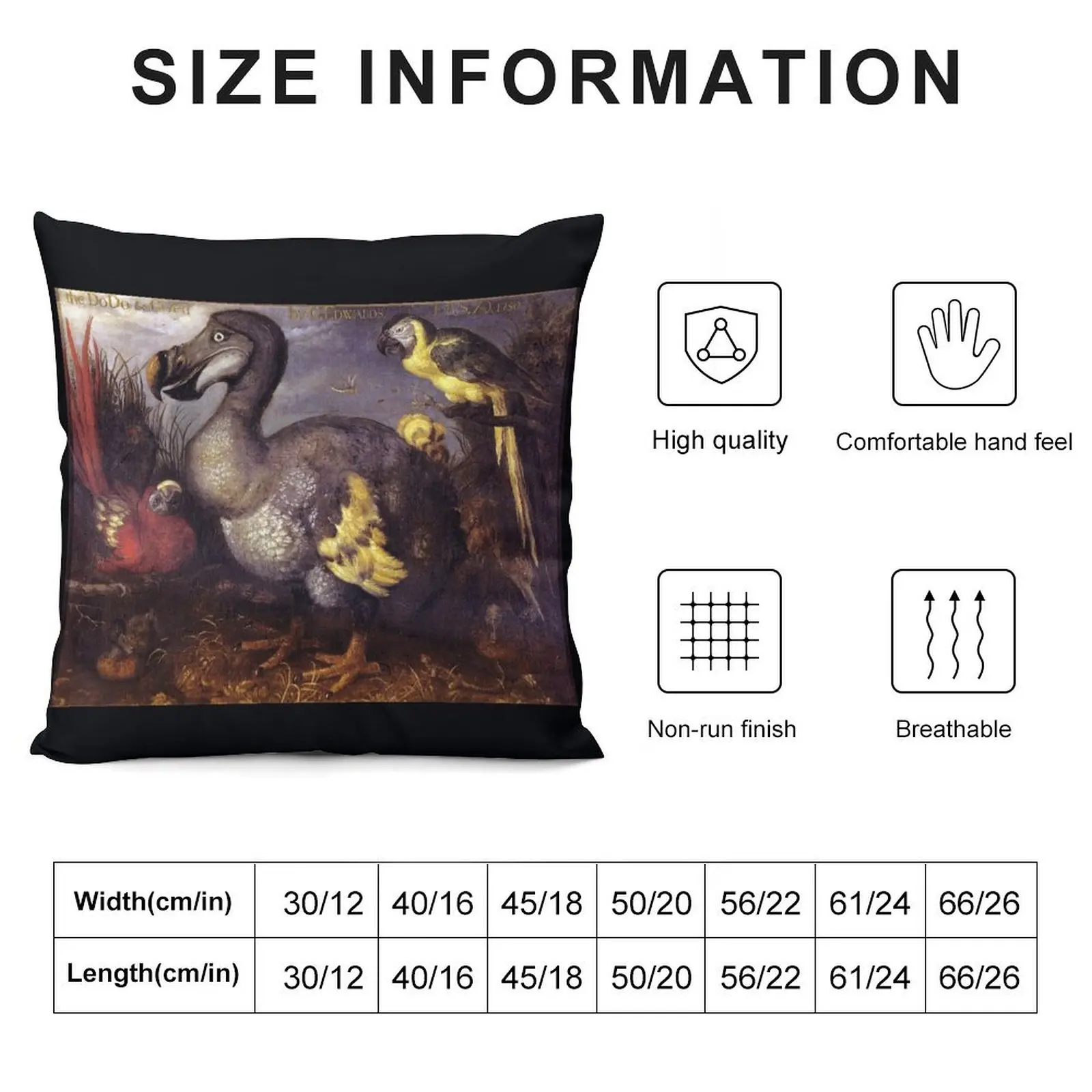 Edwards' Dodo by Roelant Savery Throw Pillow Custom Cushion Throw Pillow Covers Cushions For Sofa Cusions Cover pillow