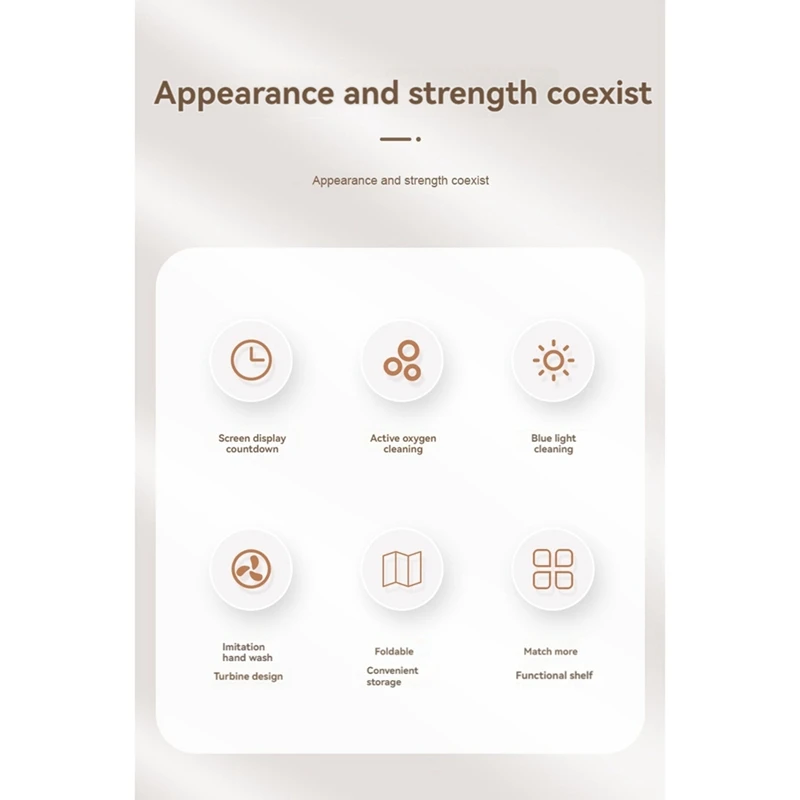 Folding dishwasher EU PLUG,Folding Dishwasher Household Small Mini Turbo Dishwasher Fruit and Vegetable Cleaner