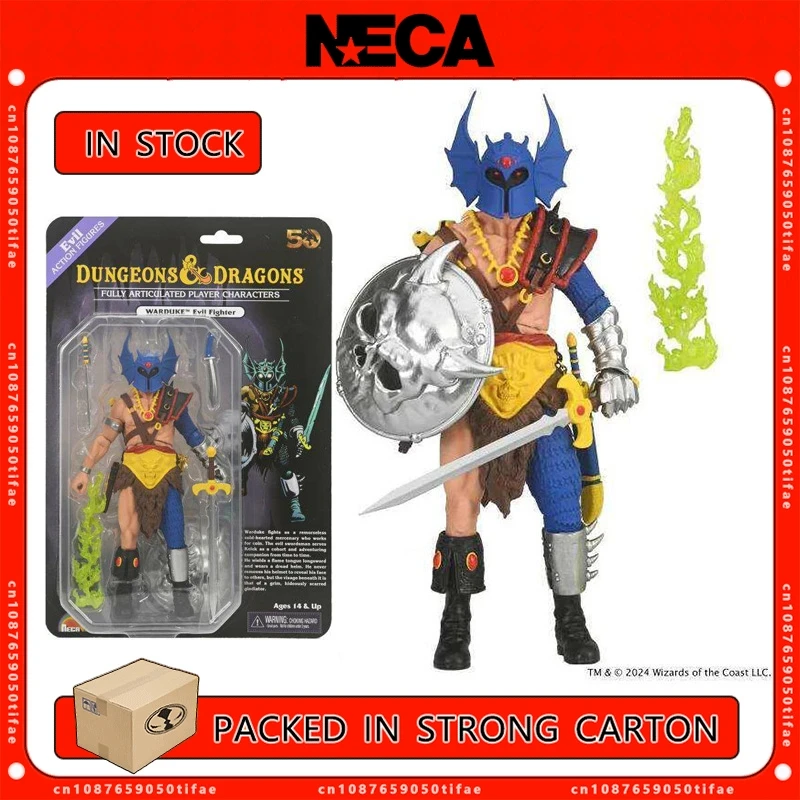 NECA Toys Dungeons & Dragons, 50-летие Warduke, 7-дюймовая масштабная фигурка на блистере, экшн-фигурка, оригинальная аниме-модель куклы GK