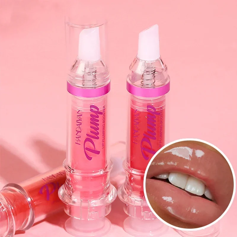 HANDAIYAN-Lábios Plumping Hidratante Reparação Jelly Batom, Bálsamo Sexy, De Longa Duração, Matiz De Veludo, Maquiagem, Cuidados Cosméticos