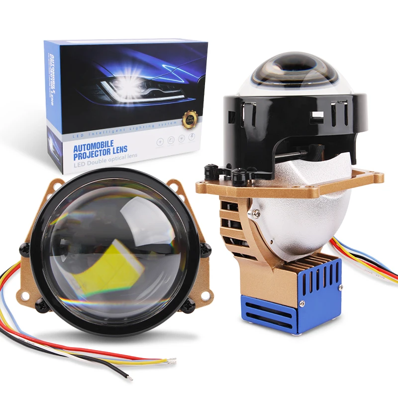 

Super Bright 120W Auto LED Projector Lens 3.0 Laser High Power 12V 3 Inch Car Headlights Cruze/Camaro 6000k Color Temperature