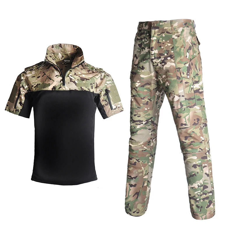 

Military Tactical Pants Camouflage Multicam Cargo Pant Work Rip-stop Clothing Combat Uniform Airsoft Army Shirts Hunting Clothes