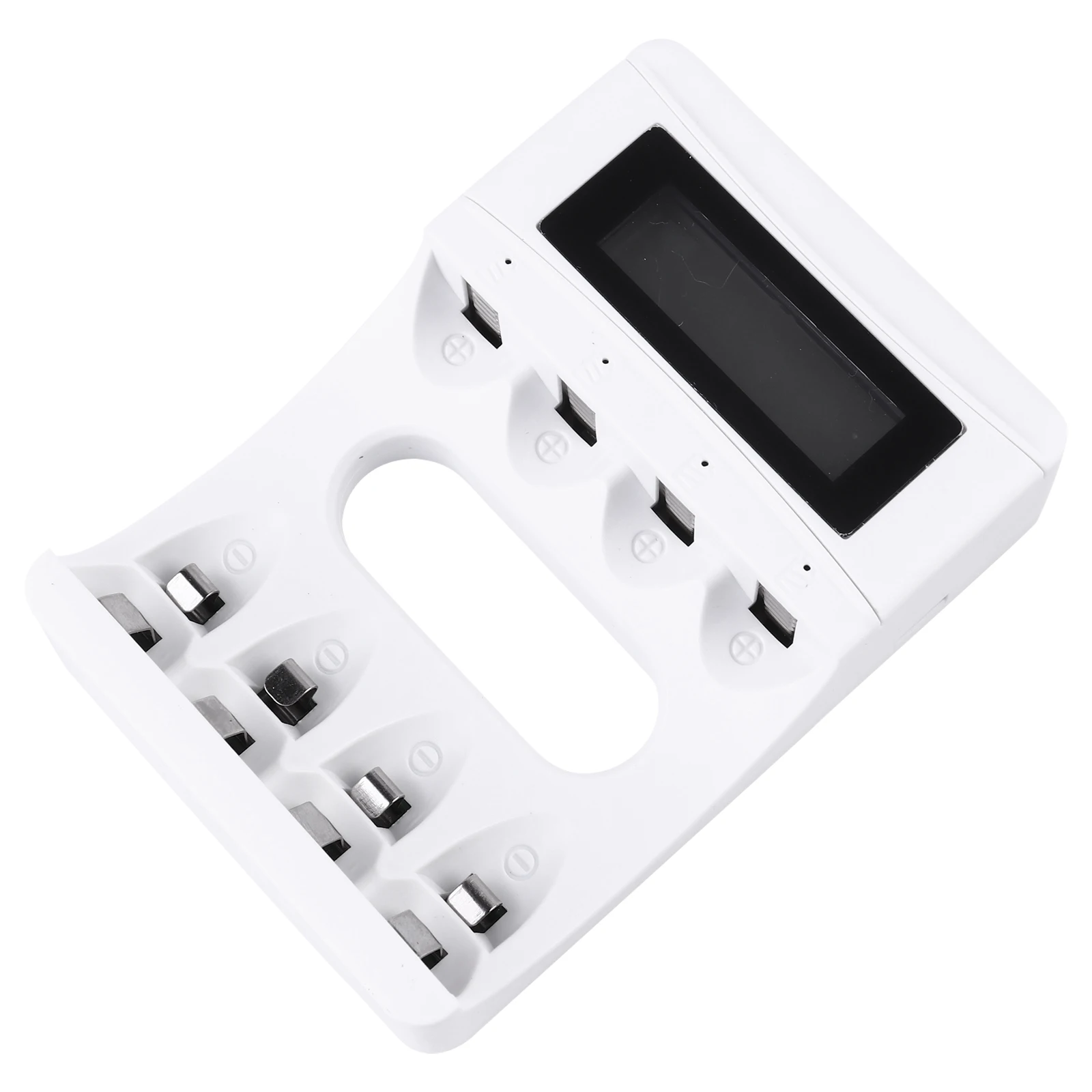 

4 Slots LCD for 18650 Rechargeable Batteries Independent Ports Overcharge Protection Voltage Detection Universal