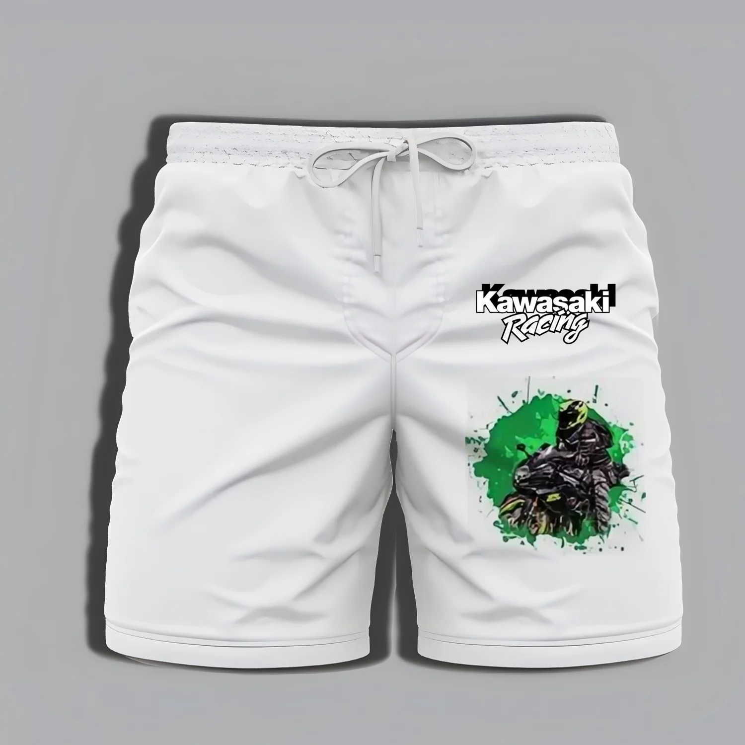 

Men's New Short Pants, Kawasaki Motorcycle 3D Print Shorts,Quick-dry Breathable Daily Shorts, Summer Comfortable Sports Shorts