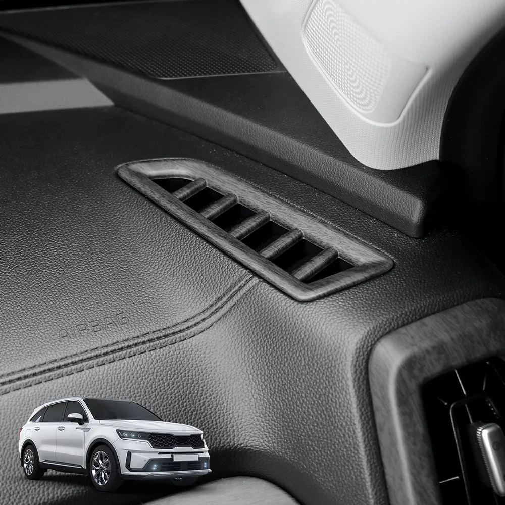 

2 шт. салон автомобиля, передняя верхняя вентиляционная крышка бака, приборная панель, вентиляционная рамка, материал ABS для Kia Sorento MQ4 2021-2023, левый руль