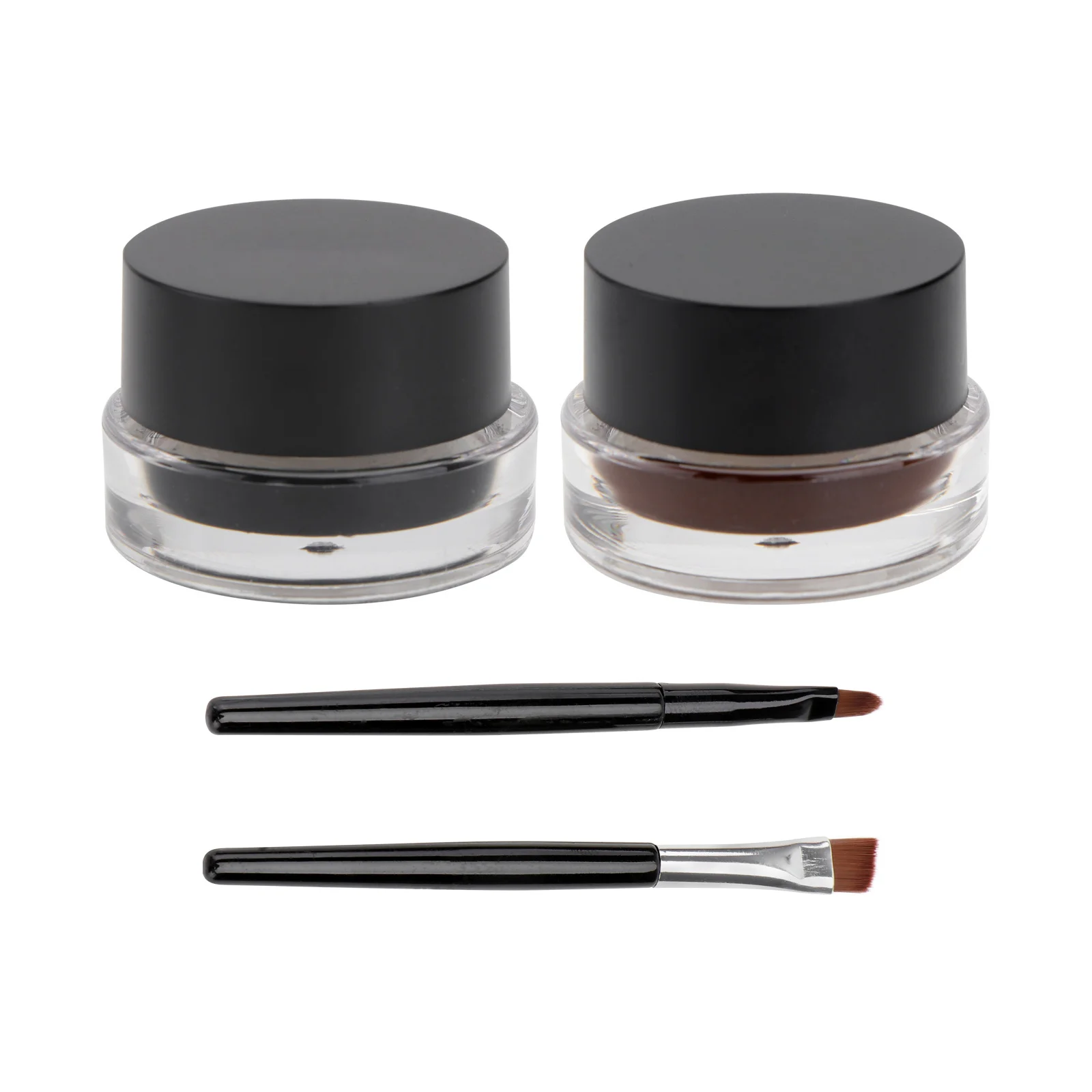 

2Pcs Waterproof Gel Eyeliner Eyebrow Makeup Set Anti Sweat Oil Long Eyeshadow Cream Eyeshadow Cream