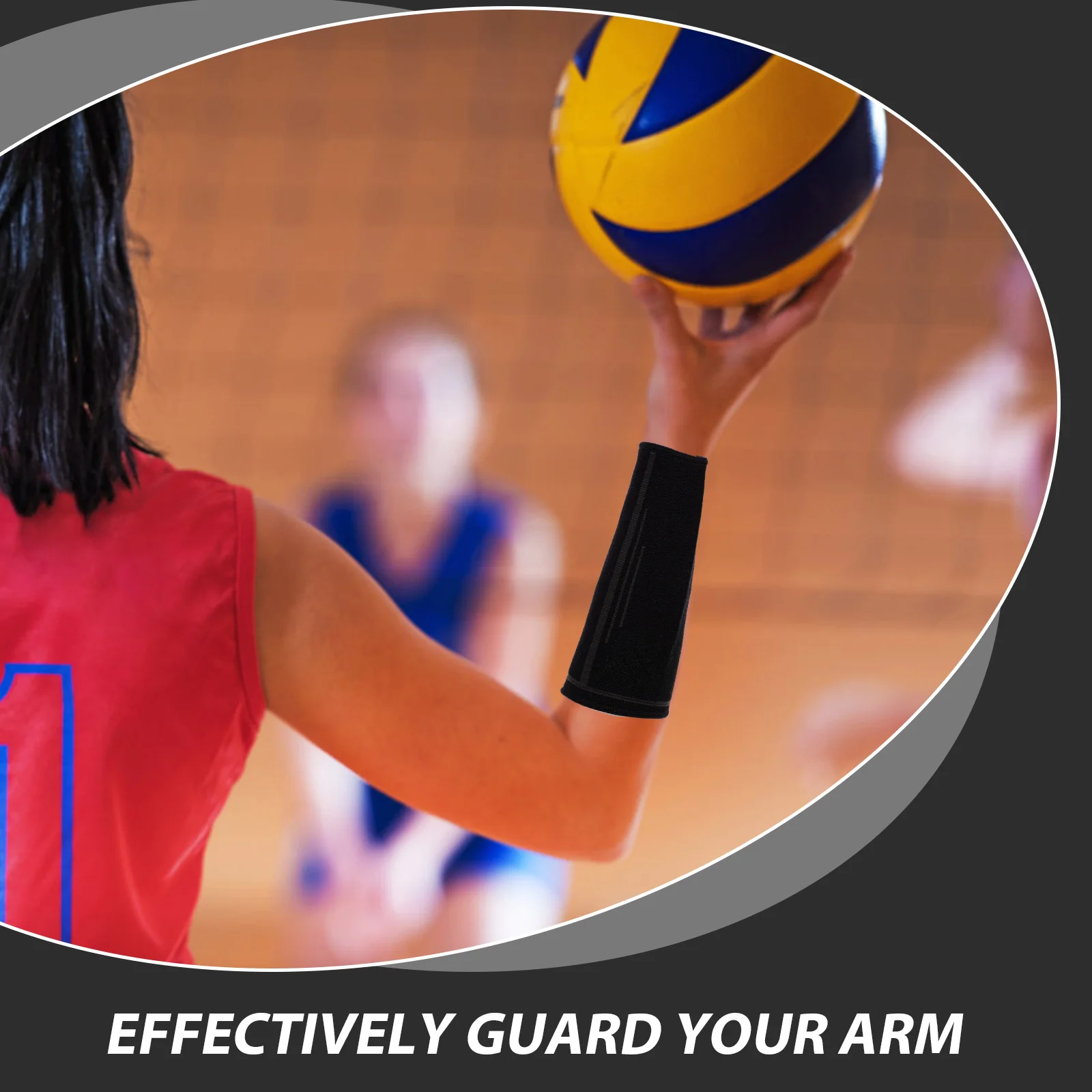 

Volleyball Arm Guard Wristb Elastic Support Sports Protector Injury Prevention Brace Forearm Compression Thick Padding