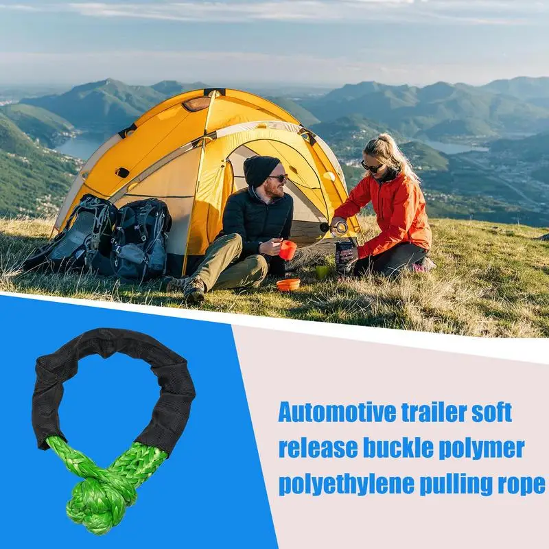 

Synthetic Soft Shackle Heavy-Duty Synthetic Road Recovery Rope Heavy-Duty Offroad Tow Synthetic Rope Strength Soft Shackle For