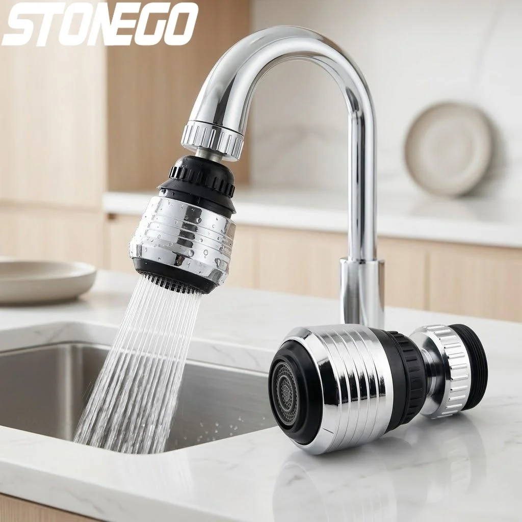 

360 Degree Rotating Turbo Shower Head Water Saving Faucet Sprinkler for Kitchen Bathroom Garden Accessory