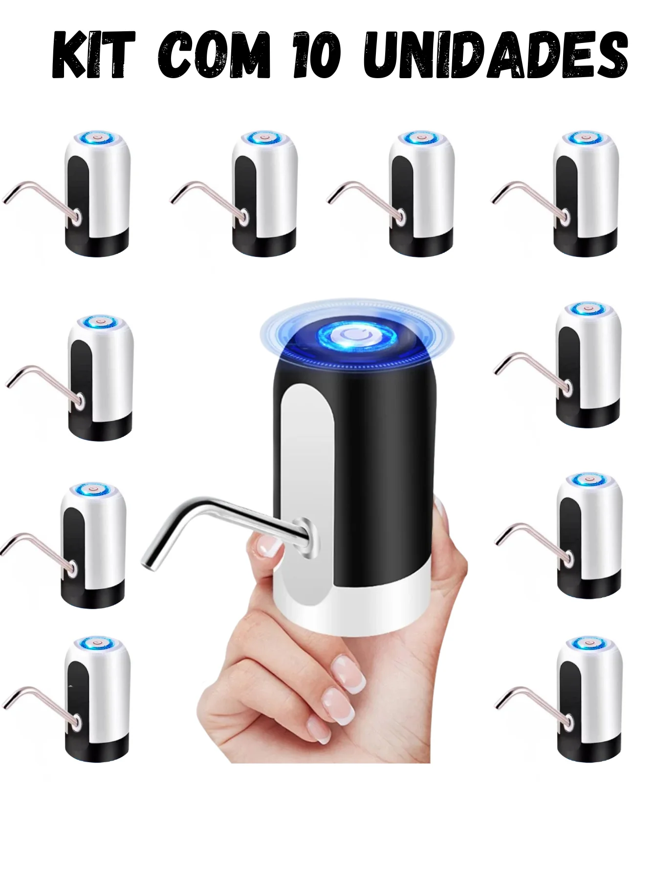 10 Kit Rechargeable Pump For Electric Bottle Water Gallon