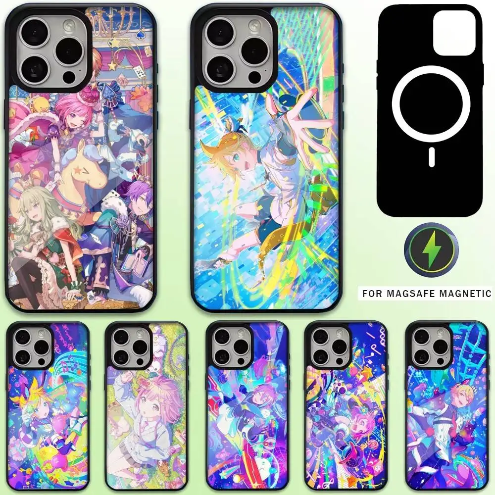 

P-Project S-Sekai Phone Case For iPhone17,16,15,14,13,12,11 Plus,Pro Max Magnetic For Magsafe Wireless Charging